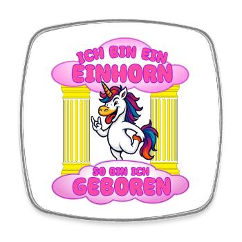 Je suis une naissance de licorne - Magnet carré - blanc - Devant