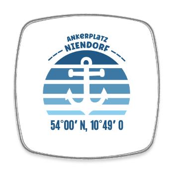 Niendorf Ostsee Niendorfer Hafen Küste Timmendorf - Viereckiger Kühlschrankmagnet - Weiß - Vorne