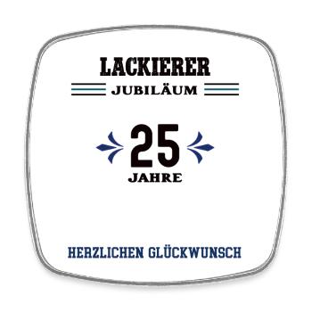Painter 25th Anniversary 25th Anniversary - Square fridge magnet - white - Front