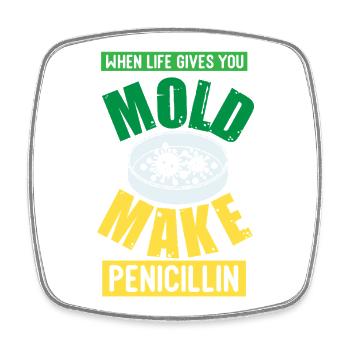 Biology Teacher Biologist Microbiology Biologist - Square fridge magnet - white - Front