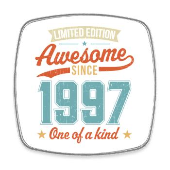 Awesome Since 1997 - Square fridge magnet - white - Front