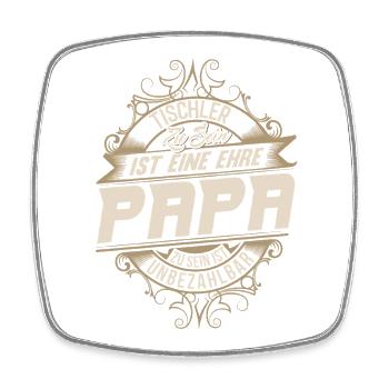 Carpenter Dad - Square fridge magnet - white - Front