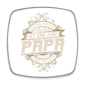 Chimney sweep dad - Square fridge magnet - white - Front