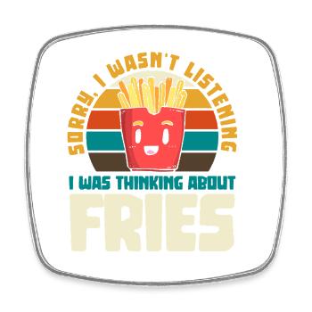 Frieze Retro Humor - Square fridge magnet - white - Front