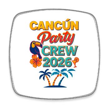 Équipe de fête de Cancún 2026 - Magnet carré - blanc - Devant