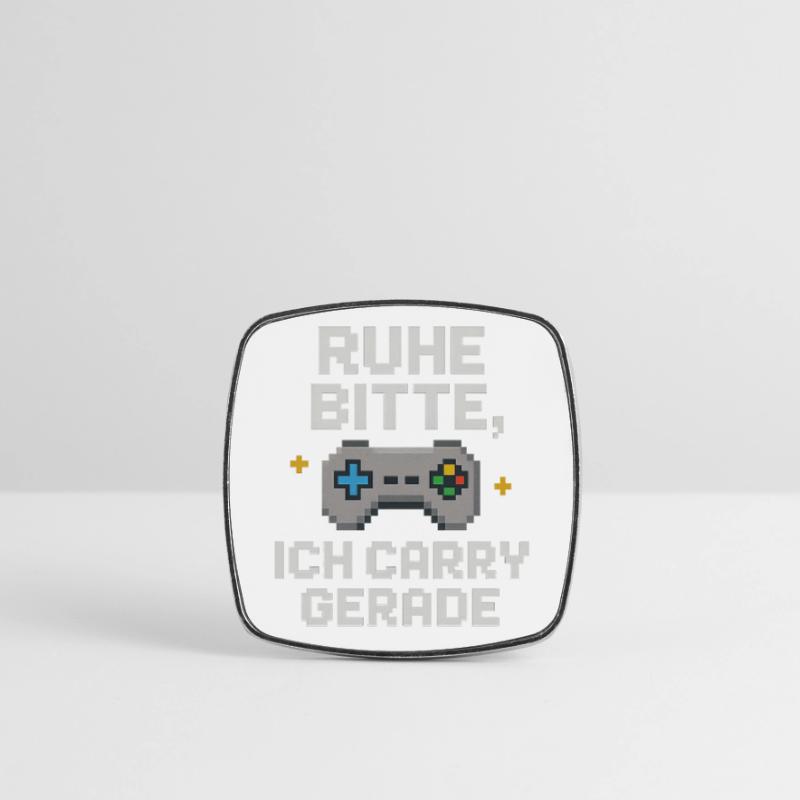 Ruhe Bitte Pixel Controller Grafik Viereckiger Kühlschrankmagnet