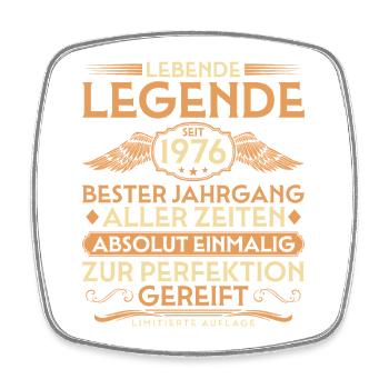 50ème Anniversaire - Légende depuis 1976 Millésime - Magnet carré - blanc - Devant