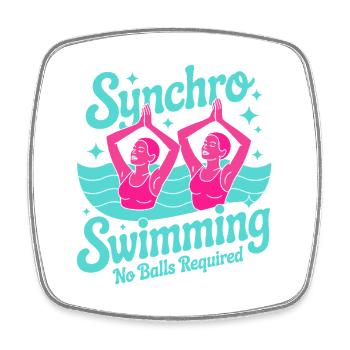 Synchronschwimmen Kunstschwimmen Wassersport - Viereckiger Kühlschrankmagnet - Weiß - Vorne