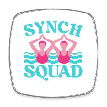 Synchronschwimmen Kunstschwimmen Wassersport - Viereckiger Kühlschrankmagnet - Weiß - Vorne