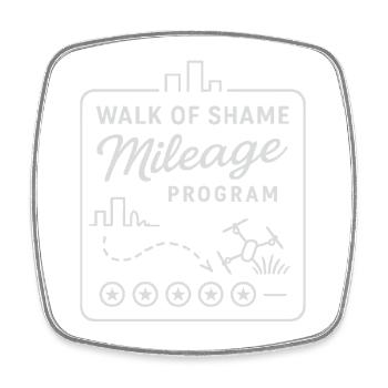 Marche de la honte Programme de kilométrage Humour - Magnet carré - blanc - Devant