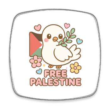 Palestine Libre - Free Palestine - Square fridge magnet - white - Front