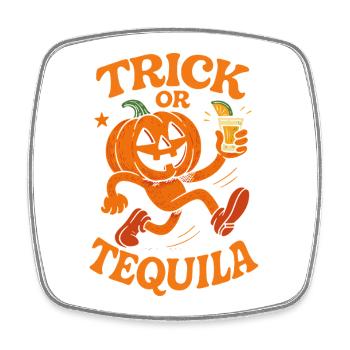 Trick Or Tequila Halloween Costume Fun - Magnet carré - blanc - Devant
