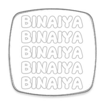 Climbing Binaiya - Square fridge magnet - white - Front