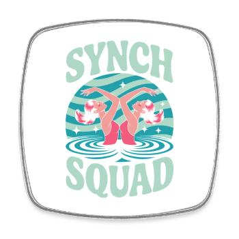 Natation synchronisée Natation artistique Sports nautiques - Magnet carré - blanc - Devant