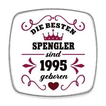 1995 Spenglerin Geburtstag Kollegin Arbeitskollege - Viereckiger Kühlschrankmagnet - Weiß - Vorne
