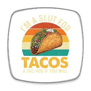 Je suis un pour les tacos Un tac-hoo si vous voulez - Magnet carré - blanc - Devant