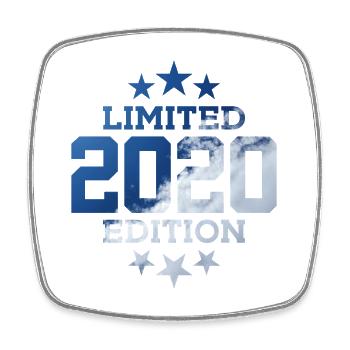LIMITED EDITION 2020 6TH BIRTHDAY - Square fridge magnet - white - Front