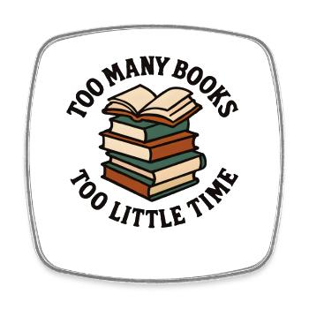 Books Humor Book Lovers - Square fridge magnet - white - Front