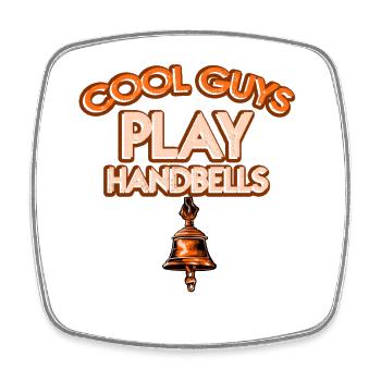 Choir Music Instrument Handbell Choir - Square fridge magnet - white - Front