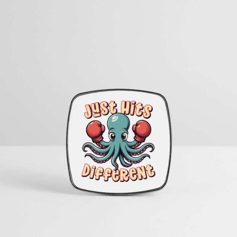 Frappe simplement différemment Magnet carré