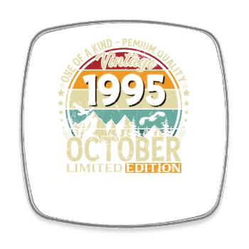 30ème Anniversaire Millésime Octobre Millésime 1995 - Magnet carré - blanc - Devant