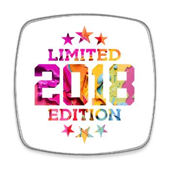 LIMITED EDITION 2018 8TH BIRTHDAY - Square fridge magnet - white - Front