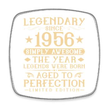 70th Birthday Vintage Vintage 1956 Gift - Square fridge magnet - white - Front
