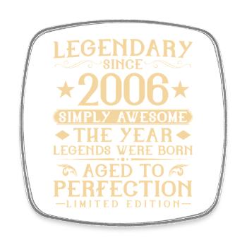 20th Birthday Vintage Vintage 2006 Gift - Square fridge magnet - white - Front