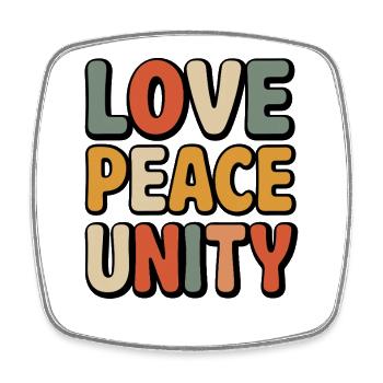 Choose Kindness End Bullying - Square fridge magnet - white - Front
