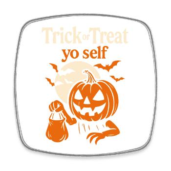 Trick Or Treat Yo Self Halloween Drôle Costume - Magnet carré - blanc - Devant