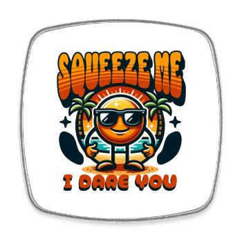Lemon Kawaii Lemonade Sunset Gift - Square fridge magnet - white - Front