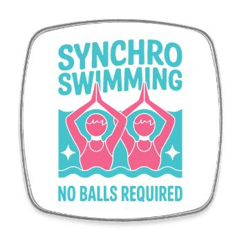 Natation synchronisée Natation artistique Sports nautiques - Magnet carré - blanc - Devant
