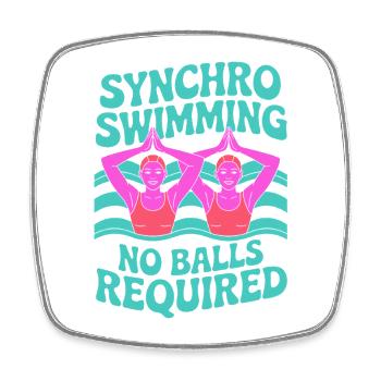 Synchronschwimmen Kunstschwimmen Wassersport - Viereckiger Kühlschrankmagnet - Weiß - Vorne