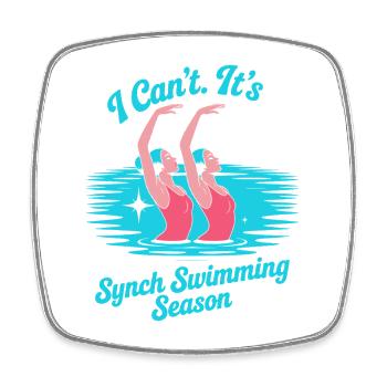 Natation synchronisée Natation artistique Sports nautiques - Magnet carré - blanc - Devant