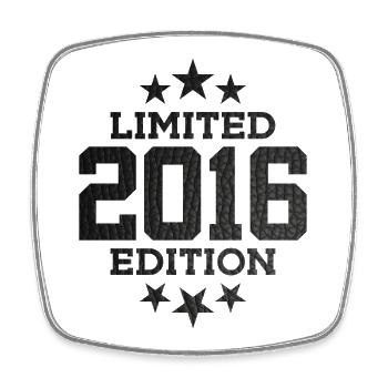 LIMITED EDITION 2016 10. GEBURTSTAG - Viereckiger Kühlschrankmagnet - Weiß - Vorne