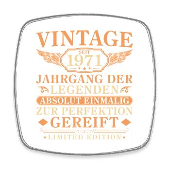 Millésime depuis 1971 Millésime - 55ème anniversaire - Magnet carré - blanc - Devant