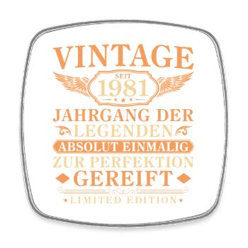 Millésime depuis 1981 Millésime - 45ème Anniversaire - Magnet carré - blanc - Devant