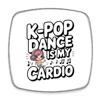 K-Pop Danse Drôle Corée - Magnet carré - blanc - Devant