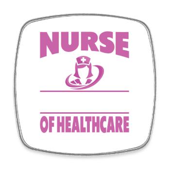 Lustige Krankenschwester Geschenke Krankenpflege Outfits - Viereckiger Kühlschrankmagnet - Weiß - Vorne