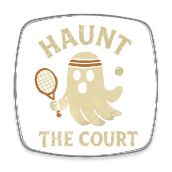 Tennis Halloween Hoodie Shirt  - Viereckiger Kühlschrankmagnet - Weiß - Vorne