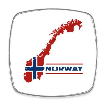 Norway Vacation Nature Gift - Square fridge magnet - white - Front
