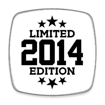 ÉDITION LIMITÉE 2014 12E ANNIVERSAIRE - Magnet carré - blanc - Devant
