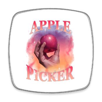 Apple Picker Retro Sunset - Viereckiger Kühlschrankmagnet - Weiß - Vorne