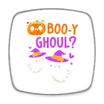 Gender Reveal Halloween Werdende Mutter - Viereckiger Kühlschrankmagnet - Weiß - Vorne