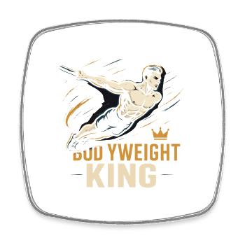 Calisthenics - Square fridge magnet - white - Front