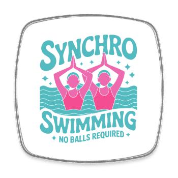Natation synchronisée Natation artistique Sports nautiques - Magnet carré - blanc - Devant