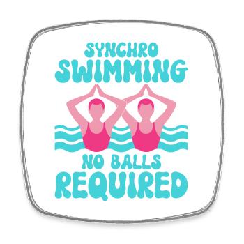 Natation synchronisée Natation artistique Sports nautiques - Magnet carré - blanc - Devant