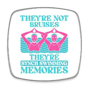 Synchronized swimming Artistic swimming Water sports - Square fridge magnet - white - Front