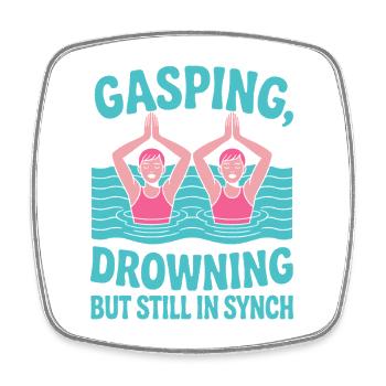 Natation synchronisée Natation artistique Sports nautiques - Magnet carré - blanc - Devant