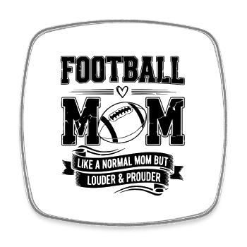 American Football Mom Pride - Square fridge magnet - white - Front